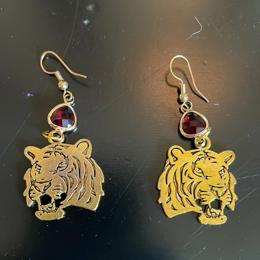 Tiger earrings!  2022 The Chinese Year of the Tiger. - Picture 2 of 6